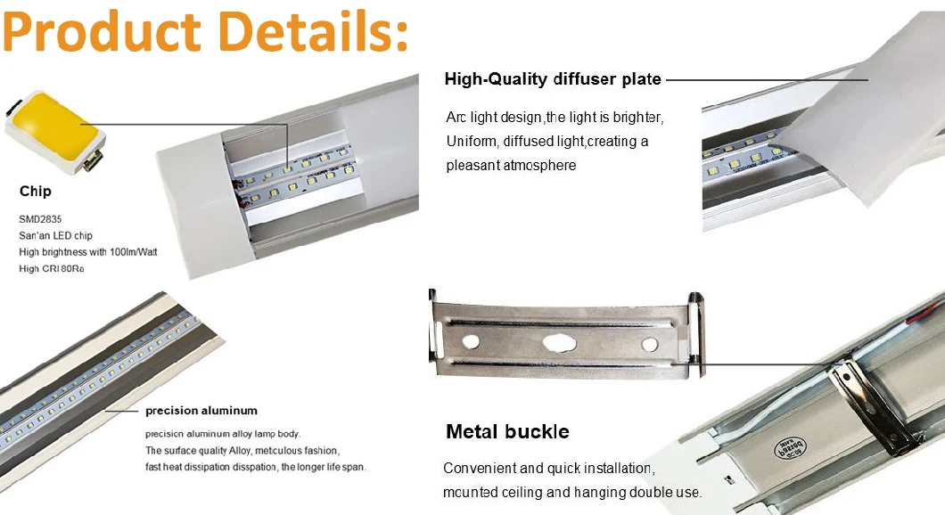 LED Linear/Batten/Tube Light IP65 with Ce SAA CB